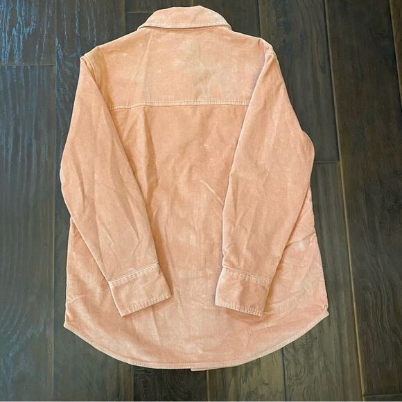 NWT Everlane Women’s Corduroy Button Up Long Sleeve Jacket cool Salmon 🍣 color - Picture 11 of 11
